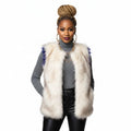 White Faux Fur Fashion Vest