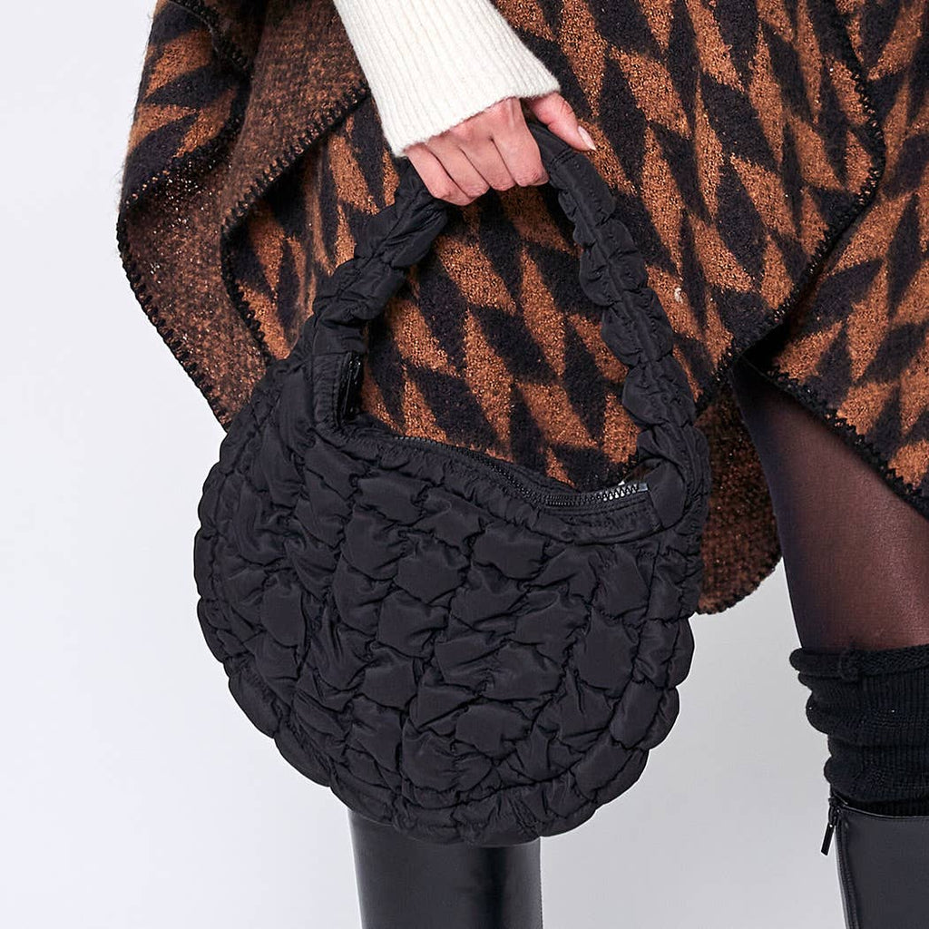 Chic Quilted Puffer Shoulder Bag