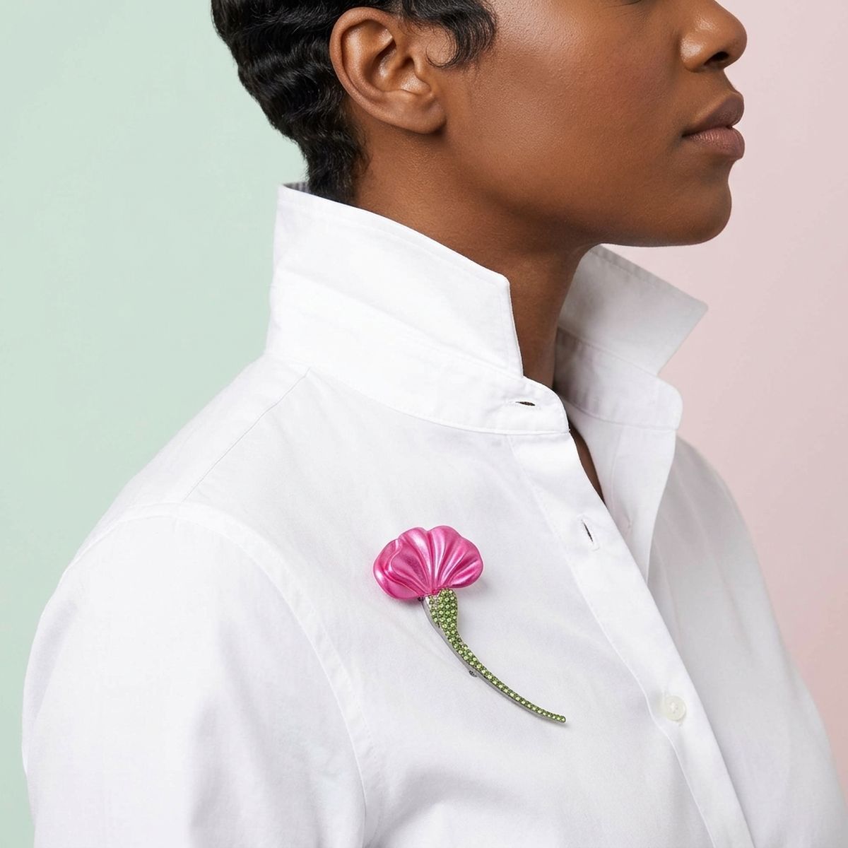 Rosé Bloom Calla Lily Brooch