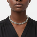 8mm Silver Stainless Steel Handmade Chain Necklace