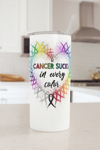 Breast/All Cancer Sucks Tumbler#2