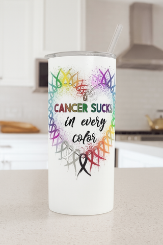 Breast/All Cancer Sucks Tumbler#2