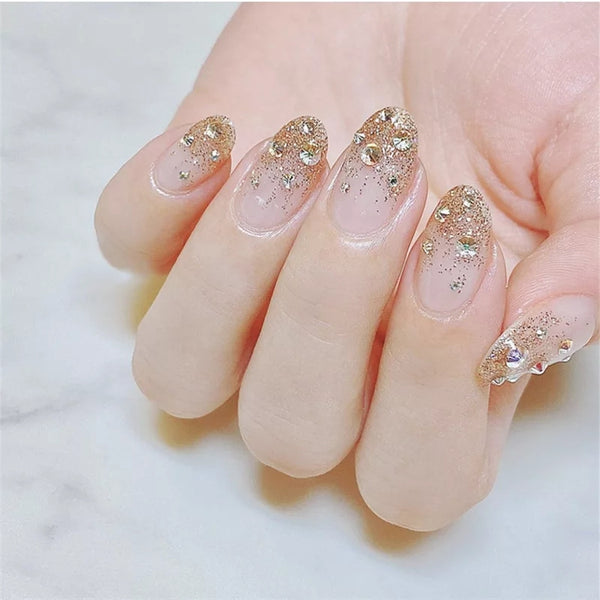 Rhinestone Press On Nails