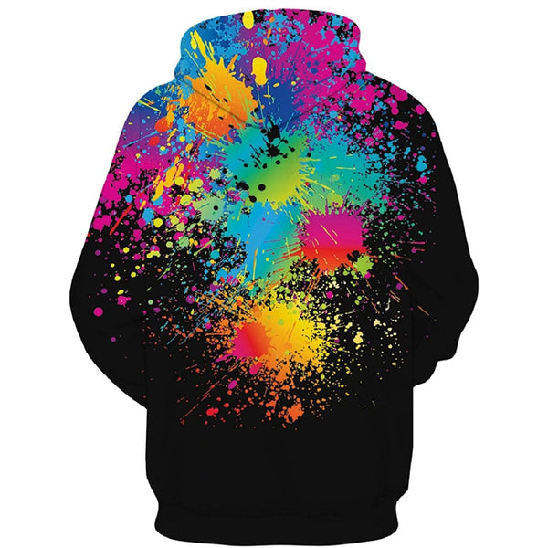 Multi Color Splash Hoodie